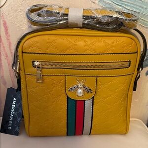 American Bee Queen Bee crossbody with matching wallett . New!